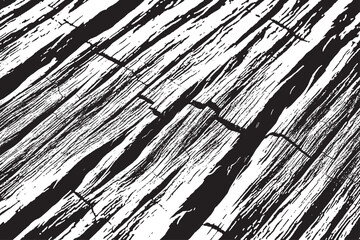 Diagonal Cracked Wooden Plank Texture Background