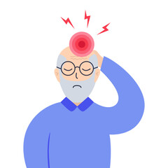 Migraine, hypertension, cerebral stroke or concussion.