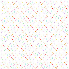 Seamless Pattern of Colorful Sprinkles 
