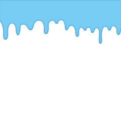 Smooth Blue Glaze or Frosting Dripping