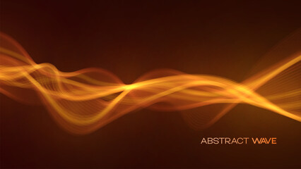 Modern abstract background with smooth wave design and gradient effect. Ideal for business, technology, presentations, and website designs.
