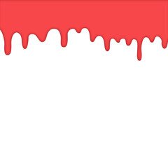 Smooth Red Glaze or Candy Icing Dripping