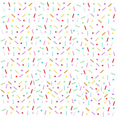 Pattern of Mixed Colorful Sprinkles
