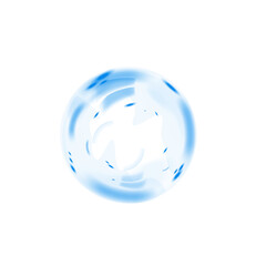 Blue soap bubbles, liquid sphere, foam freshness, underwater floating, vibrant dew, abstract shine, washing concept.