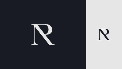 NP initial letter logo