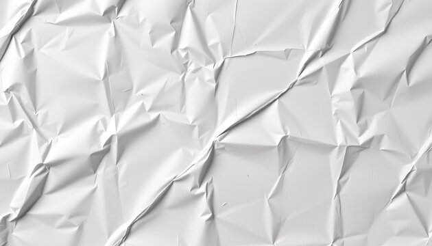 A crumpled silver aluminum foil with light reflecting off it, against a muted, blurred background that doesn't provide any distinct information.