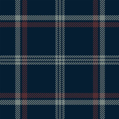 Navy blue pattern seamless tartan check plaid, fabric swatch for skirt, tablecloth, blanket, duvet cover
