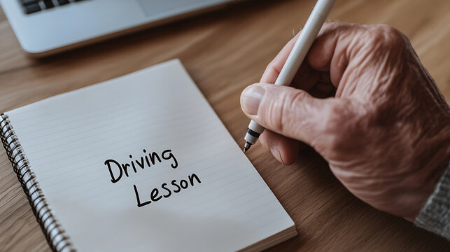 Taking Notes on Driving: An individual is capturing the main points on a notepad while driving, presumably to ensure key information is noted.
