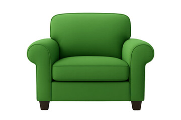 Comfortable green armchair for modern living spaces