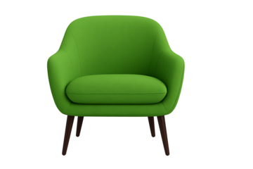 Vibrant green armchair adds modern comfort to any space