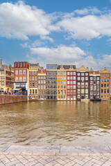Houses on the river Amsterdam
