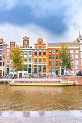 amsterdam canal and houses
