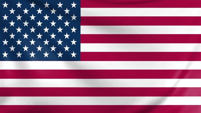 A realistic 3D animation of the United States flag waving in the wind, symbolizing patriotism, freedom, and unity. Ideal for Independence Day, government, education, and media projects.
