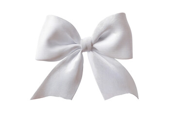 Naklejka premium White satin bow, elegant and simple (1)