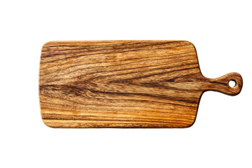Wooden rectangular cutting board with handle