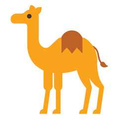 camel, cartoon, animal, desert, sand, dunes, hump, travel, safari, nature, cute, illustration, vector