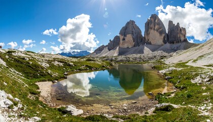 Mountain lake scenic