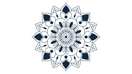 Intricate mandala design with blue and purple accents for spiritual and decorative use