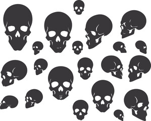Obraz premium seamless skull pattern