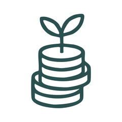 Sustainable Investment and Financial Growth Icon