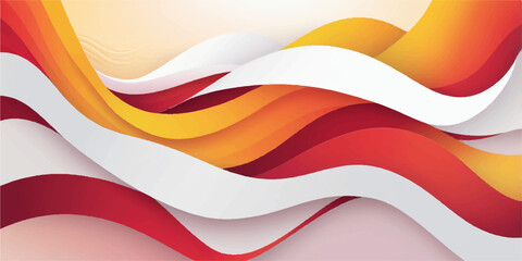 Abstract colorful vector background illustration with waving lines and curves design element