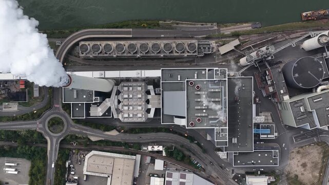 Grosskraftwerk Mannheim Aktiengesellschaft, power plant. hard coal fired power plant generates electricity.