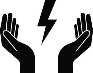 Lightning bolt illustration vector graphic scalable eps icon symbol power energy