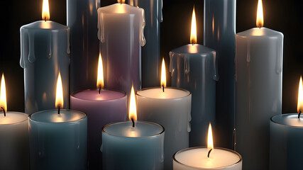 Burning candles	