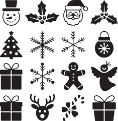 Vector Illustration of Christmas Icons