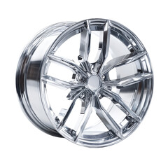 chrome car wheel png alloy wheel png car rim png six spoke rim png shiny wheel png auto wheel png transparent background image