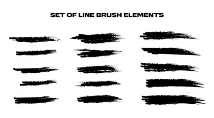elements for line brushes, available in several sheets. grunge texture.