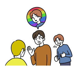Fototapeta premium people with speech bubbles