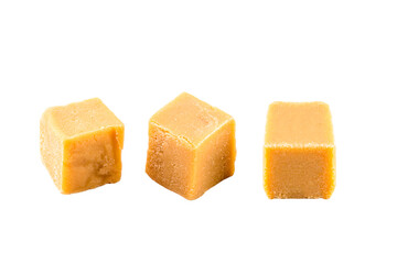 dulce de leche, Brazilian sweet made with condensed milk, used as a filling for cakes, isolated white background