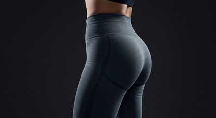 Fototapeta premium Female body shape sportswear fitness athletic apparel