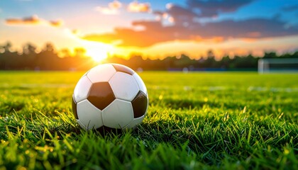 Empty Football Stadium in Morning Light
