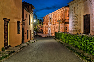Granada, Spain. The Alhambra Palace complex. Beautiful Spanish city. Travel, Tourism