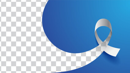 ribbon background template with blue color