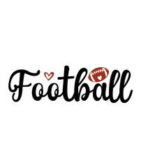 Fototapeta premium Football typography clip art design on plain white transparent isolated background for card, shirt, hoodie, sweatshirt, apparel, card, tag, mug, icon, poster or badge