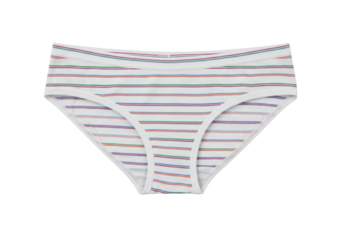 Striped underwear isolated on transparent background