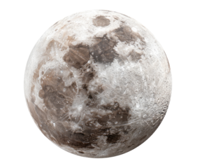 Detailed close-up of the moon's surface