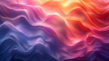 Fototapeta premium Vibrant Swirling Abstract Waves Gradient Background Design