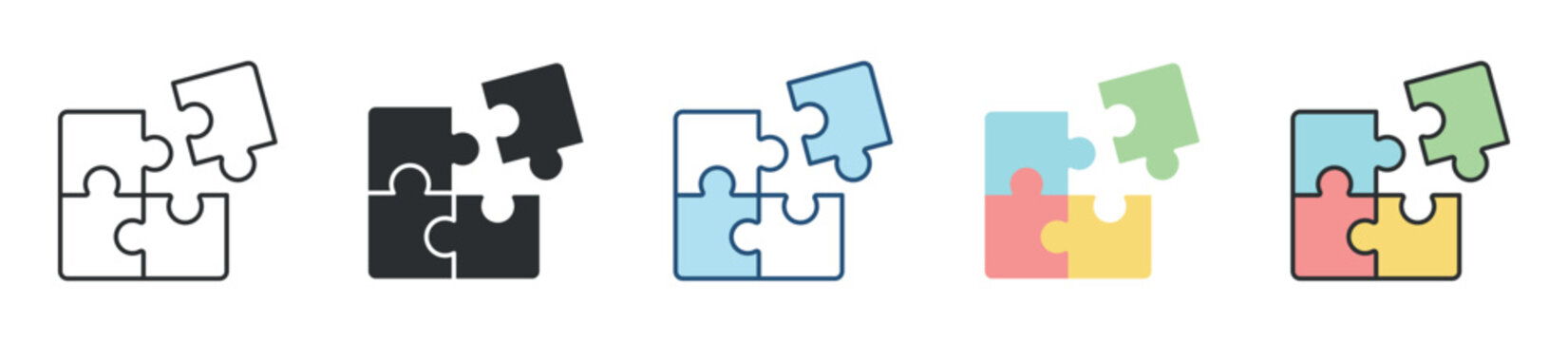 Complementary Icon Set Multiple Style Collection