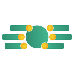 Abstract design company innovation for the benefit of advertising and promotion