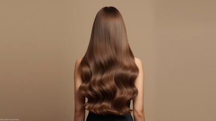 woman with long brown hair