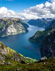 Norwegian fjord vista