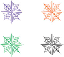web spider vector for Halloween