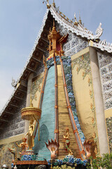 Behind the church of Wat Sridonmoon, Chiang Mai Province, Northern Thailand.