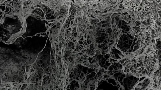 Abstract horror mold tendrils spreading crawling grimy cracked surface decay ghostly silhouettes artistic grunge flow, organic ink spread effect, horror overlay, creepy background, black white eerie