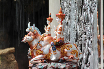 Deva statue in Wat Sridonmoon, Chiang Mai Province, Northern Thailand.