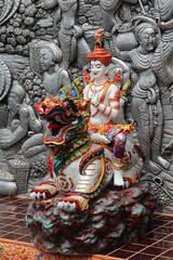 Deva statue in Wat Sridonmoon, Chiang Mai Province, Northern Thailand.